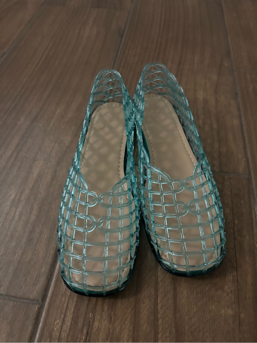 INC International Concepts Teal Cage-Style Slip-On Flats